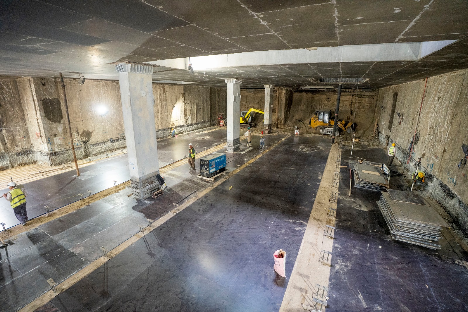 النقل تكشف صورا جديدة للمرحلة الأولى من الخط الرابع لمترو الأنفاق