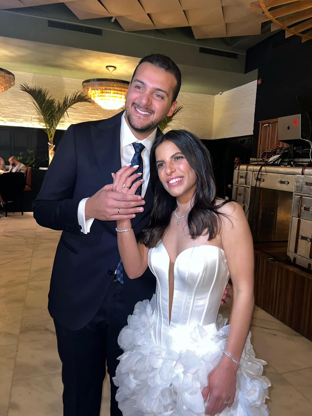 لقطات من خطوبة نجل هاني رمزي