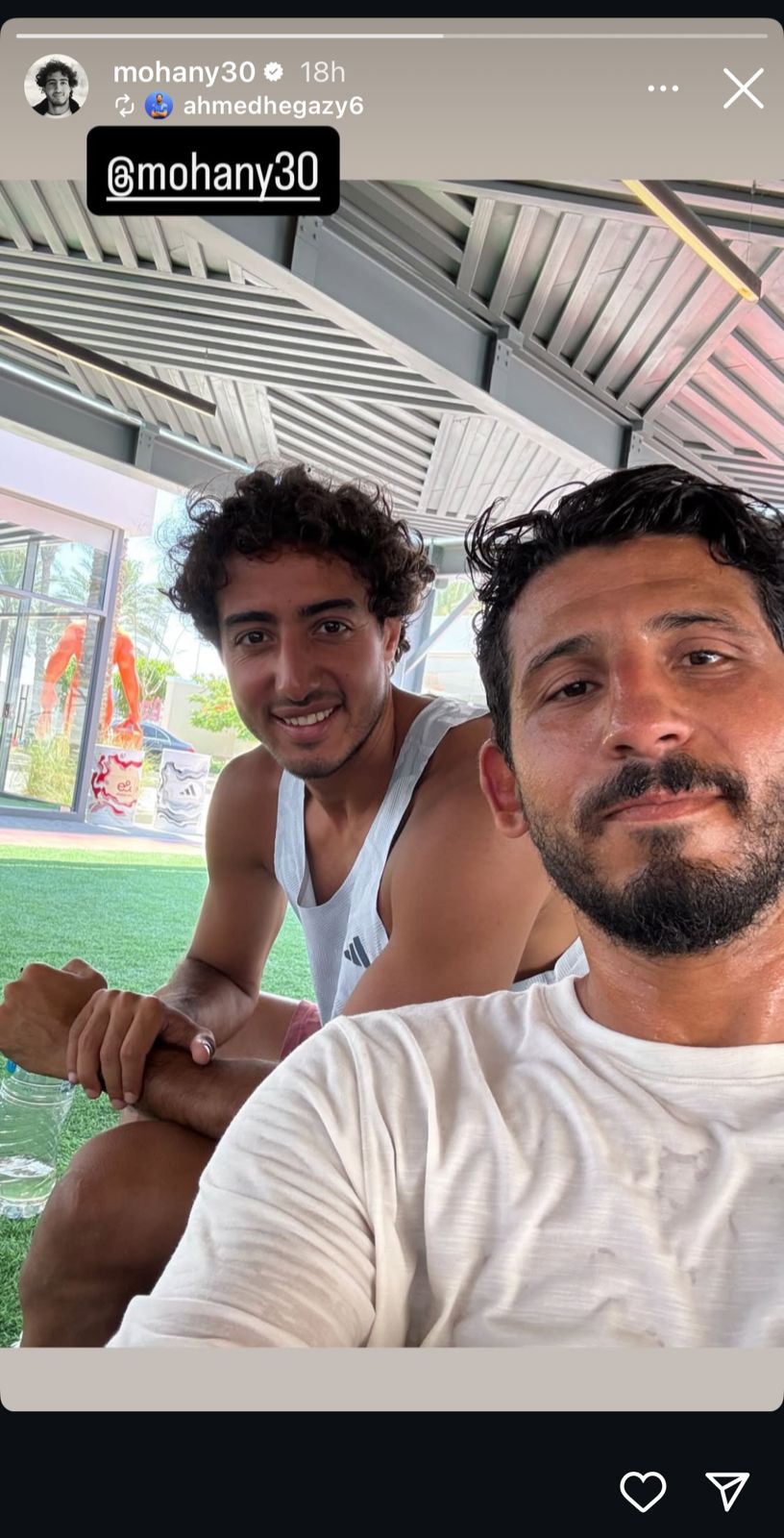 محمد هاني في أحدث ظهور رفقة أحمد حجازي