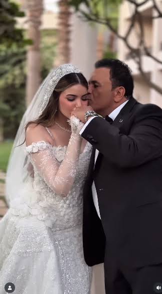 أبنة محمد فؤاد في حفل زفافها