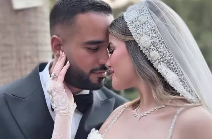 أبنة محمد فؤاد في حفل زفافها