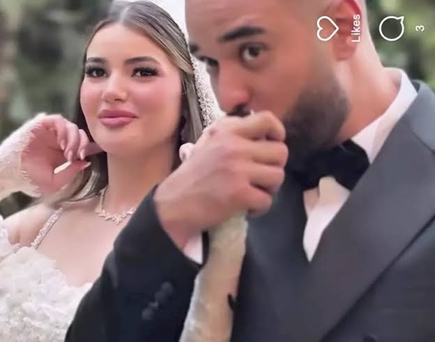 أبنة محمد فؤاد في حفل زفافها