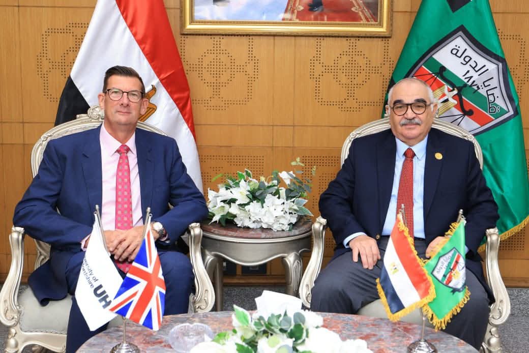 بروتوكول بين قضايا الدولة وجامعة هيرتفوردشاير البريطانية في البحث العلمي