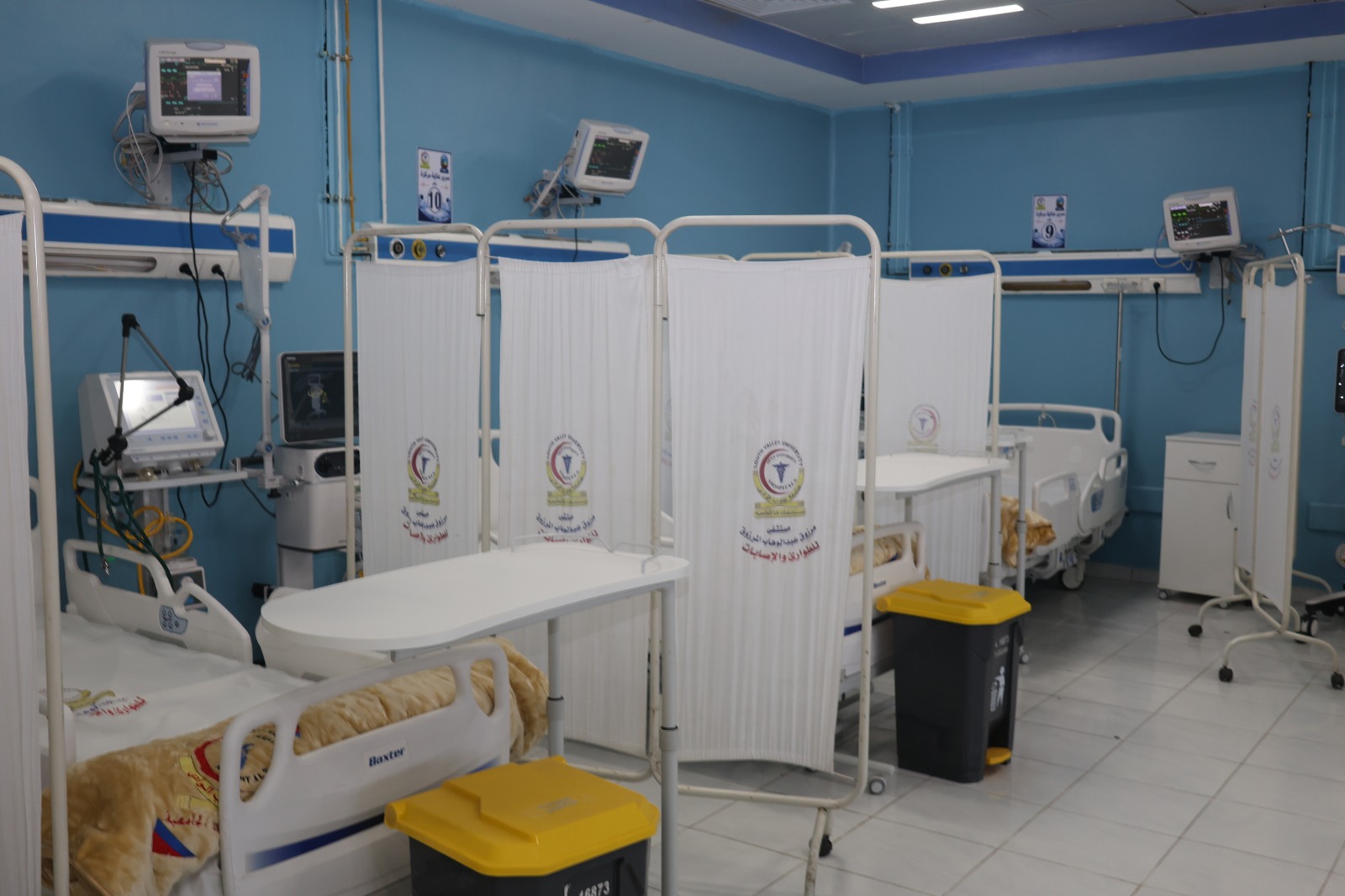 فعاليات افتتاح وحدات العناية المركزة بجامعة قنا