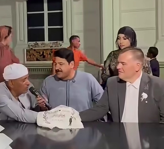 الشاب الألماني أثناء عقد القران