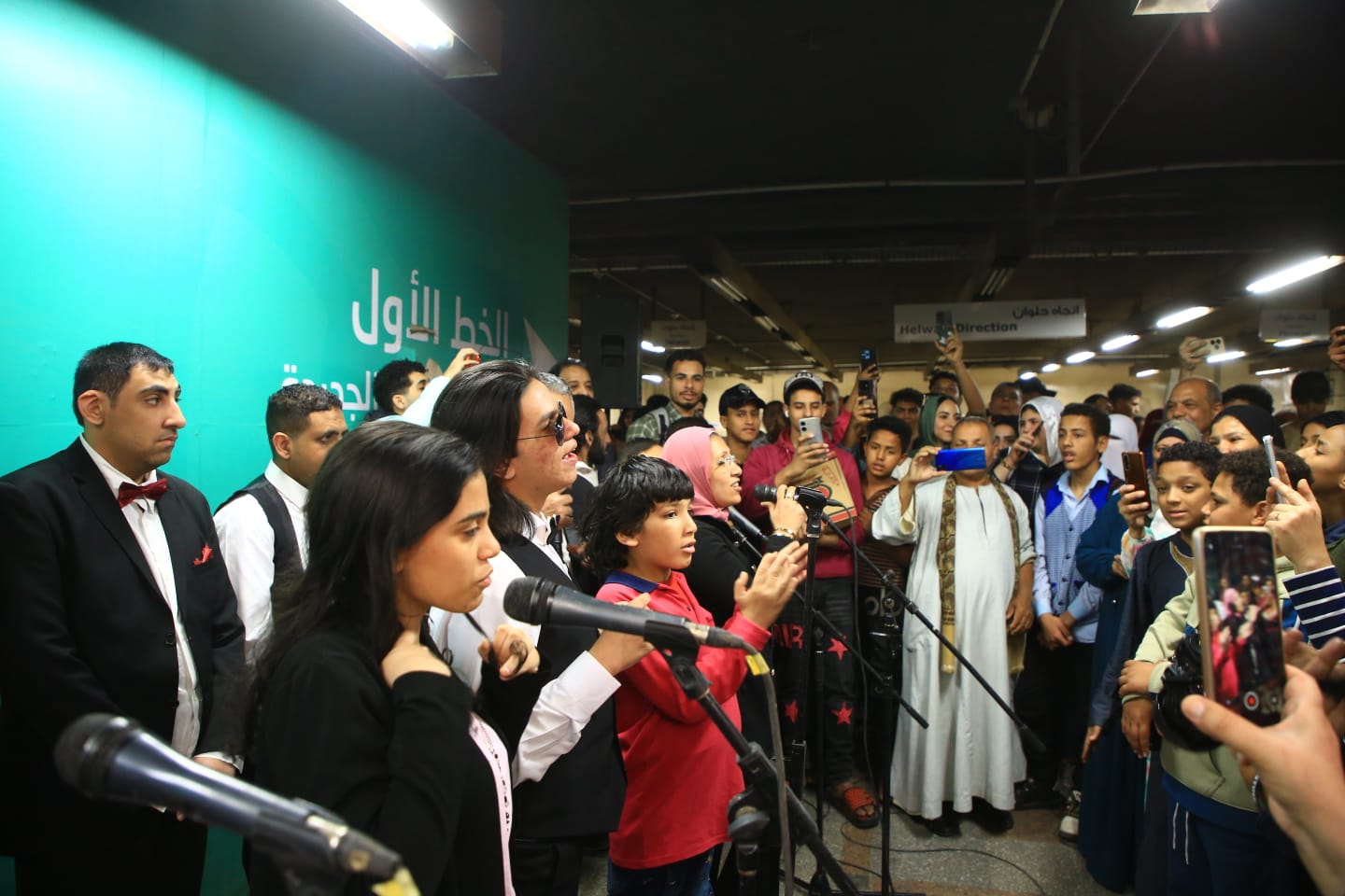 احتفالات اليوبيل اللؤلؤي للخط الثاني للمترو بمحطة روض الفرج